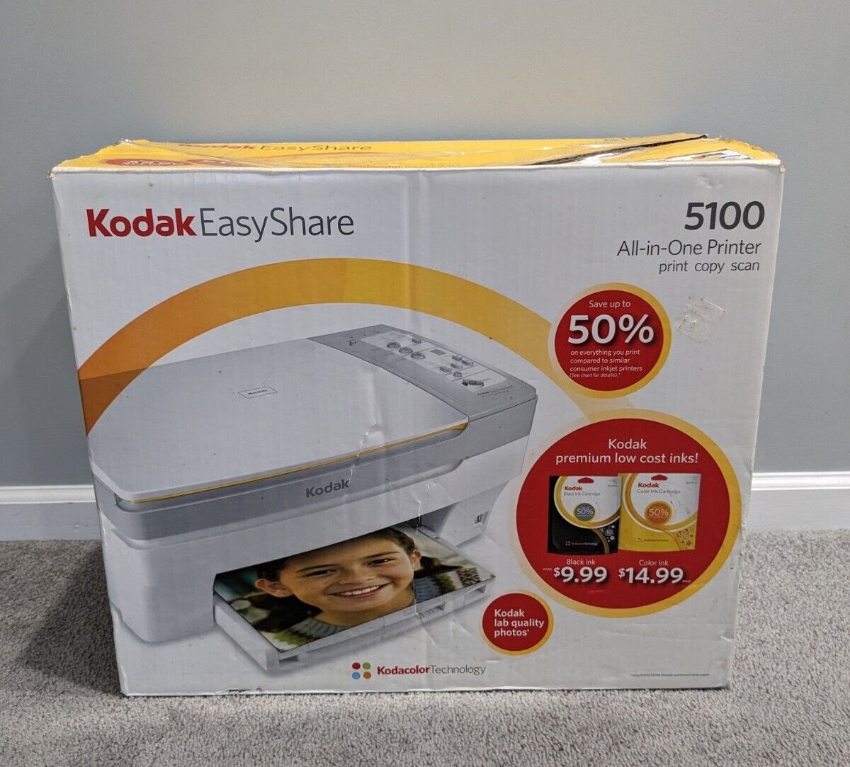 BRAND NEW Kodak EasyShare 5100 All-in-One Printer Print Copy Scan USB