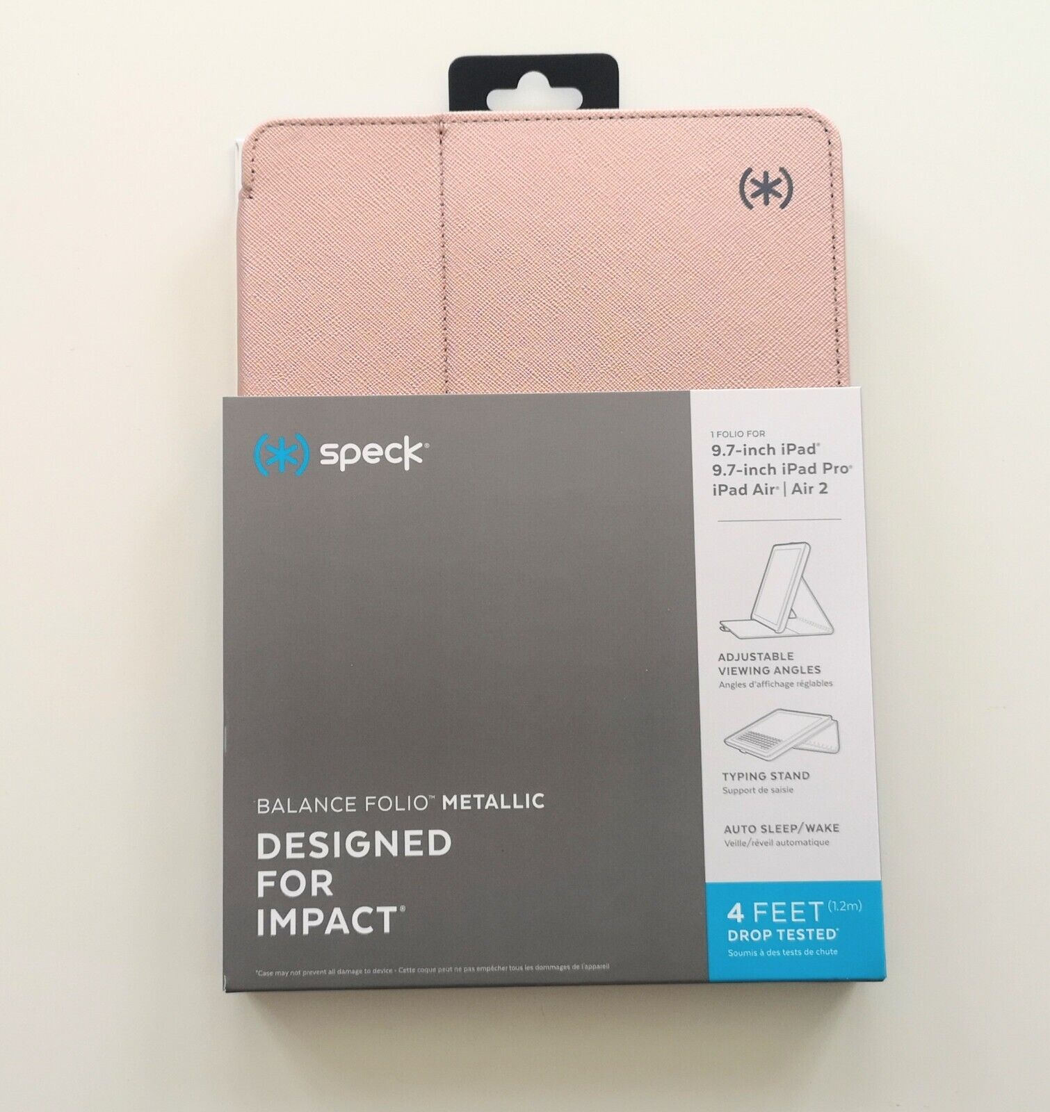 NEW Speck Balance Metallic Folio Tablet Case for iPad 9.7\
