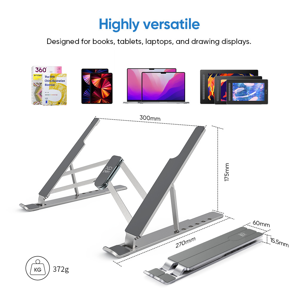 XP-Pen Foldable Drawing Tablet Stand Aluminum Alloy for 12\