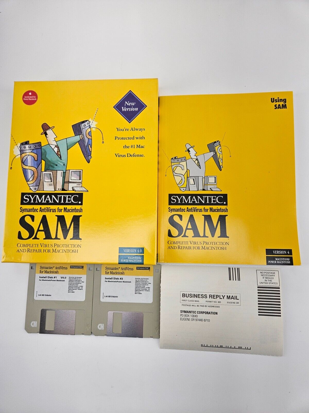 Vintage Symantec SAM Virus Protection Version 4.0 for Macintosh