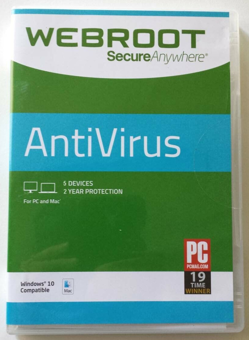 (ONLINE CODE) Webroot SecureAnywhere AntiVirus + ID Guard 2024| 2 YEARS 5 PC/MAC