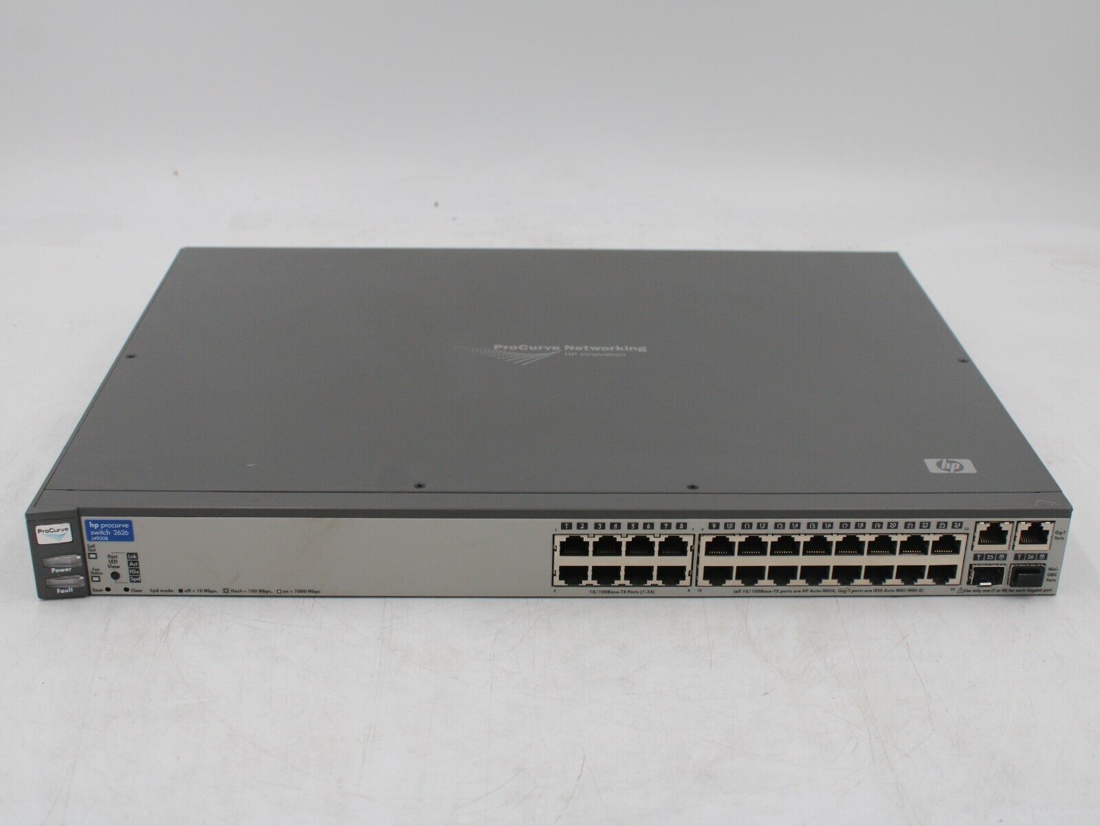 New Open Box HP ProCurve 2626 J4900B 24 Port Managed Fast Ethernet Switch 2x SFP