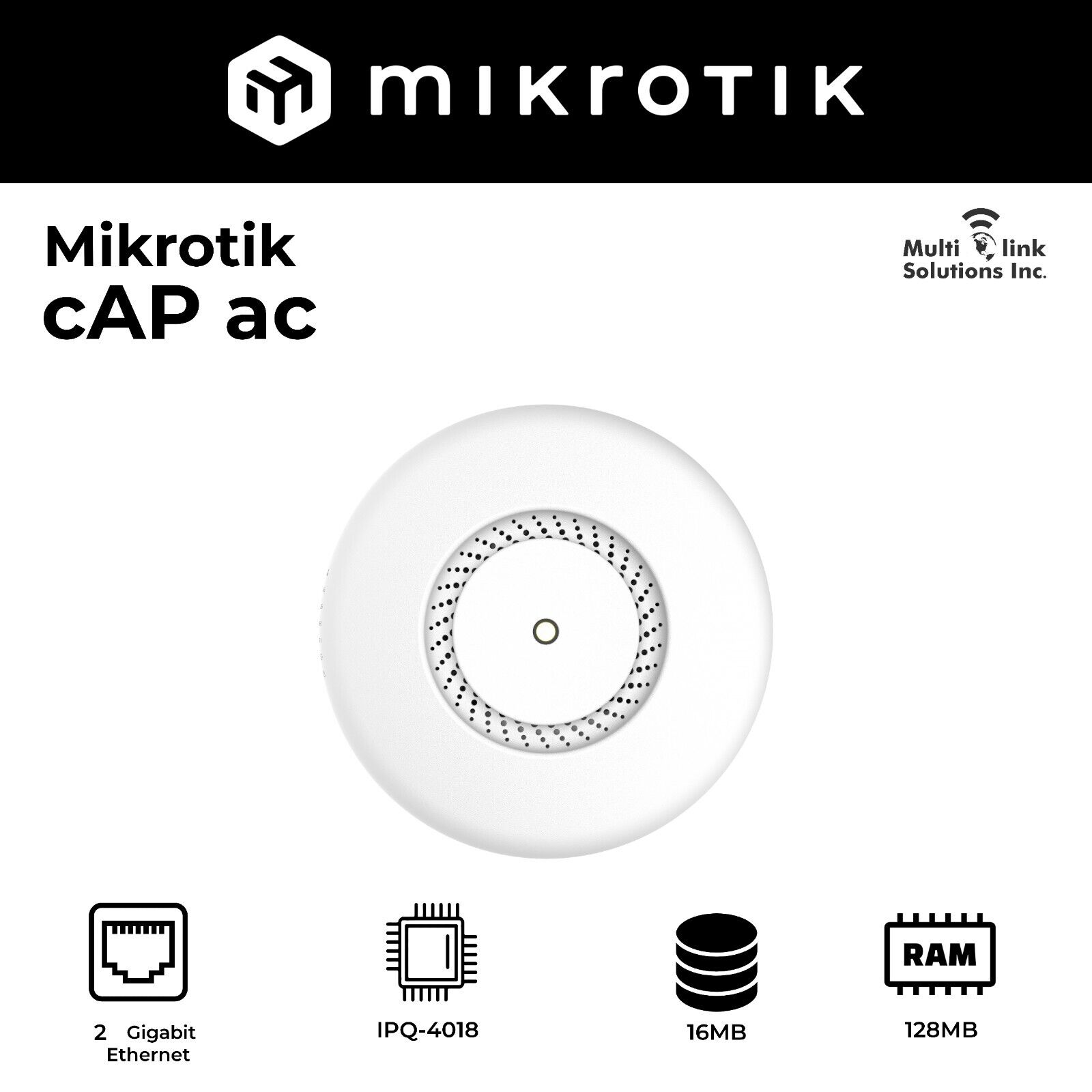 Mikrotik cAP ac RBcAPGi-5acD2nD wireless access point International Version