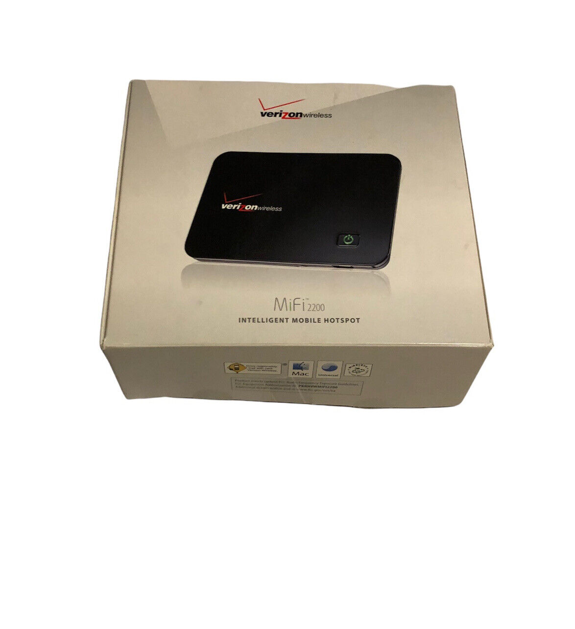 Verizon MIFI 2200 3G WIFI Wireless Mobile Hotspot Modem with power adapter