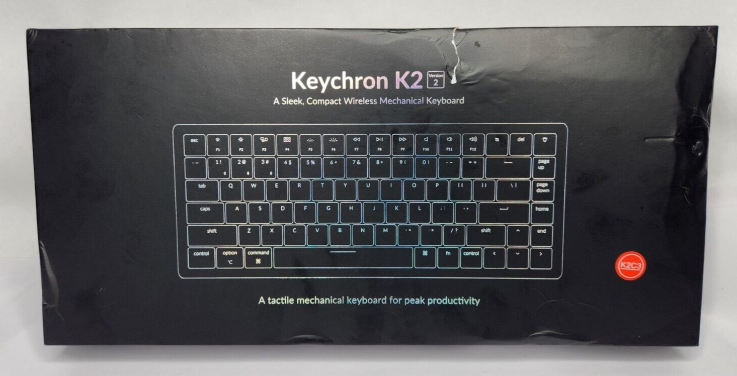 Keychron K2 V2 Bluetooth Wireless Mechanical Keyboard Metal Brown Switch RGB
