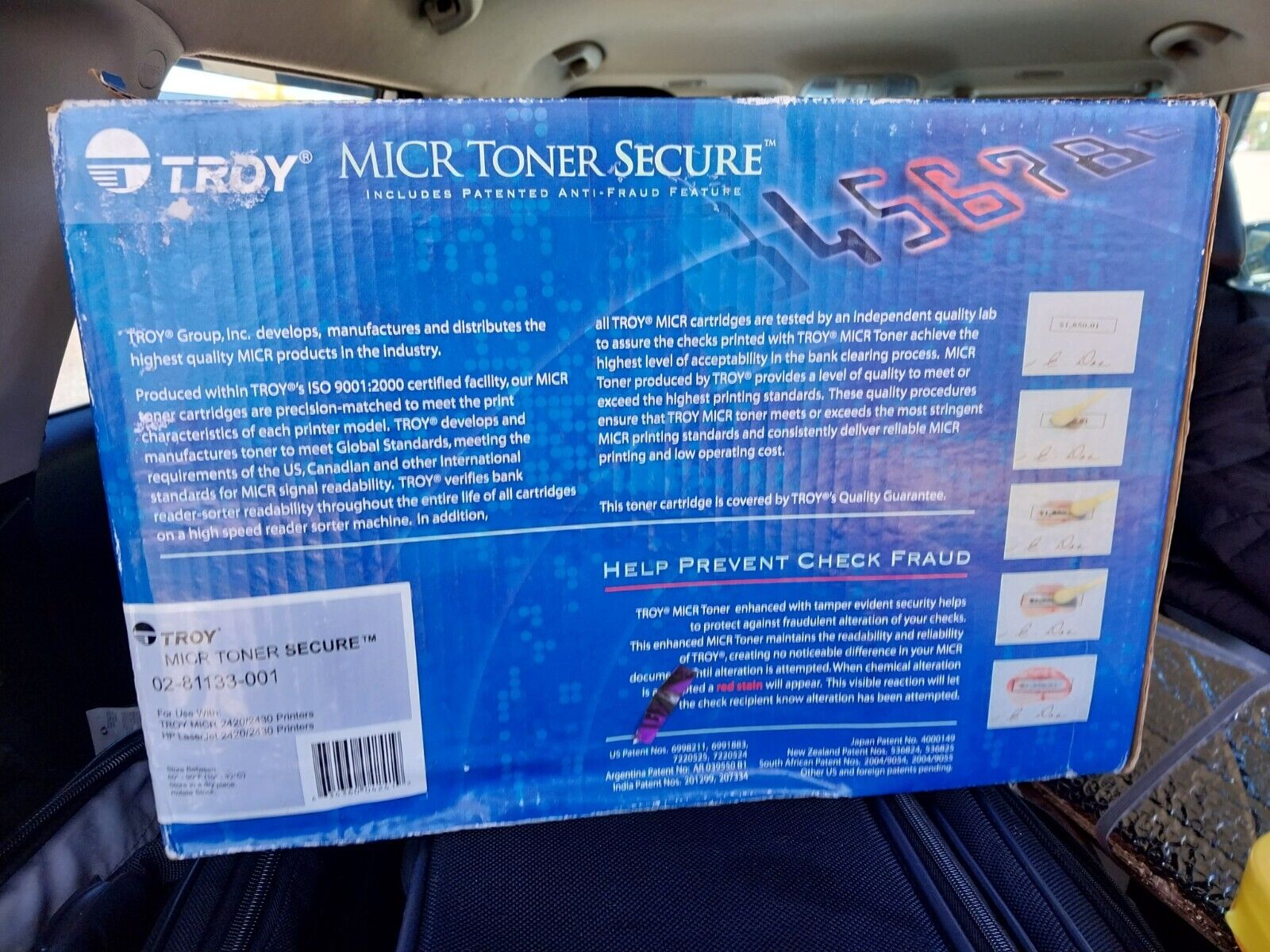 Troy Micr Toner Secure 2420/2430 Printers