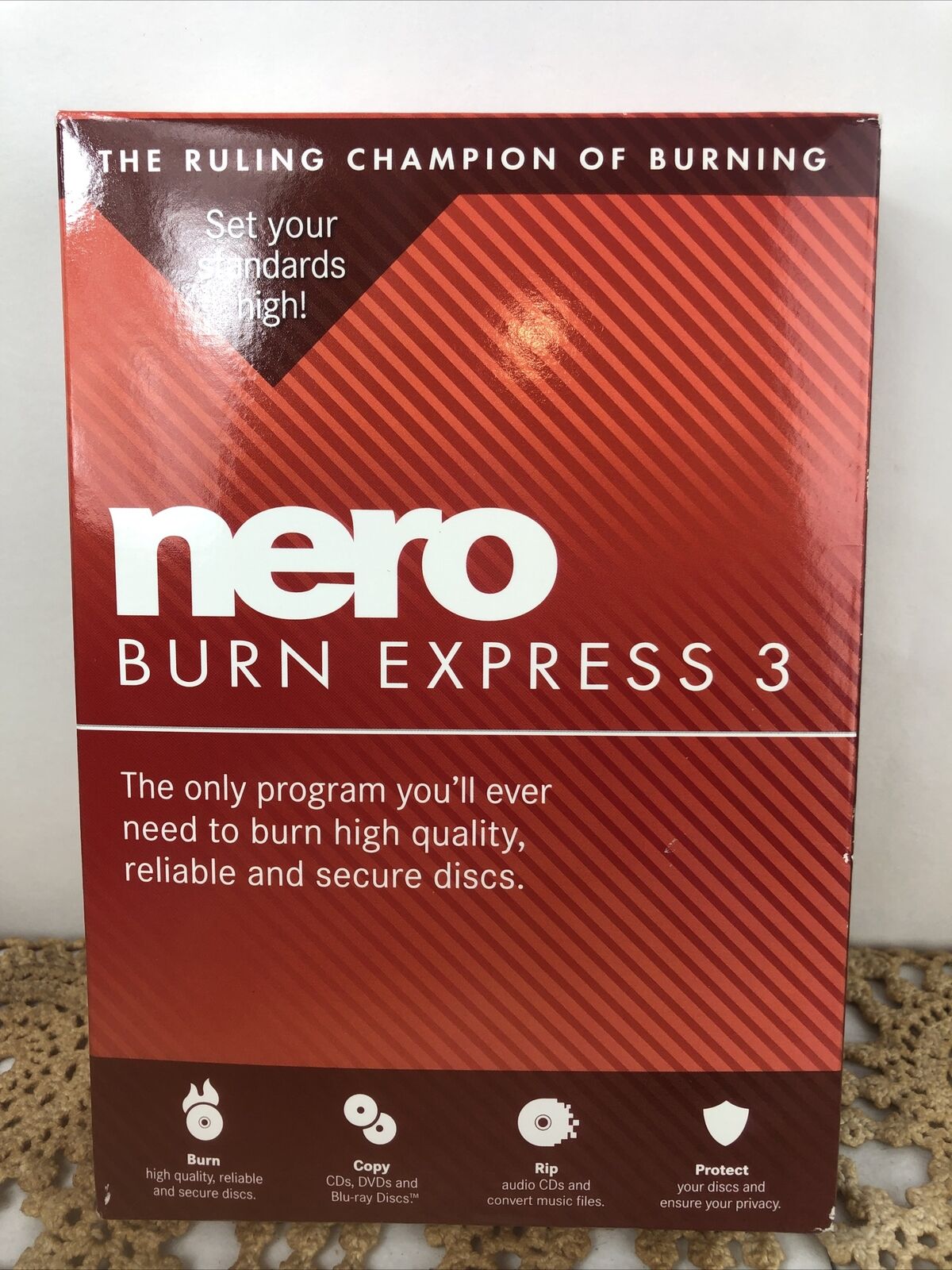 Nero Burn Express 3 Burning Rom For Windows XP, Vista , 7 And 8 New Sealed