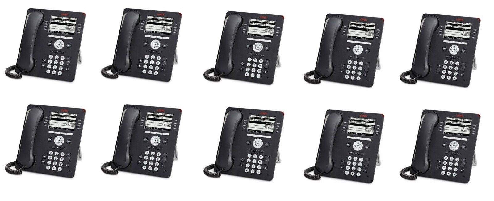 - 10x  Avaya 9608G Business IP Desk Phones With Handset (No Stand)