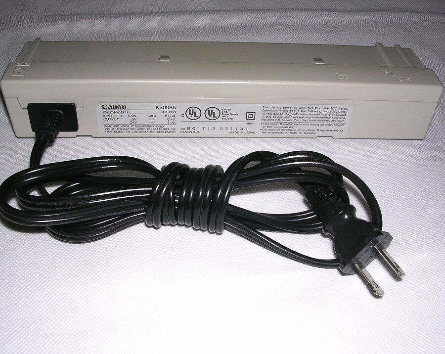 Power Supply AC Adapter K30085 AD330 for Canon BJC-4200 Color Bubble Jet Printer