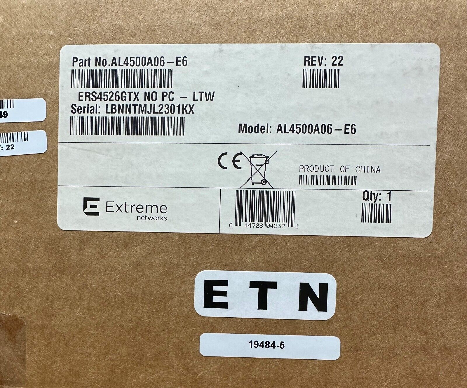 AL4500A06-E6 EXTREME AVAYA 4526GTX Gigabit Ethernet Routing Switch NEW