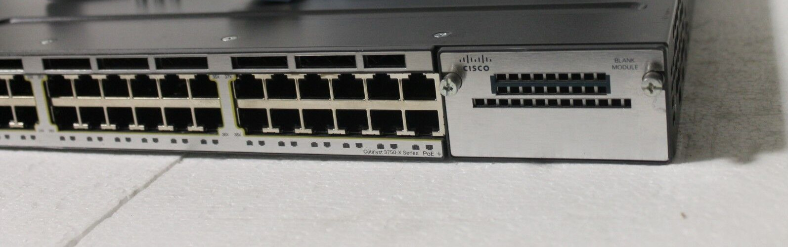 Cisco WS-C3750X-48PF-L 48-Port PoE Gigabit Switch 1x C3KX-PWR-1100WAC