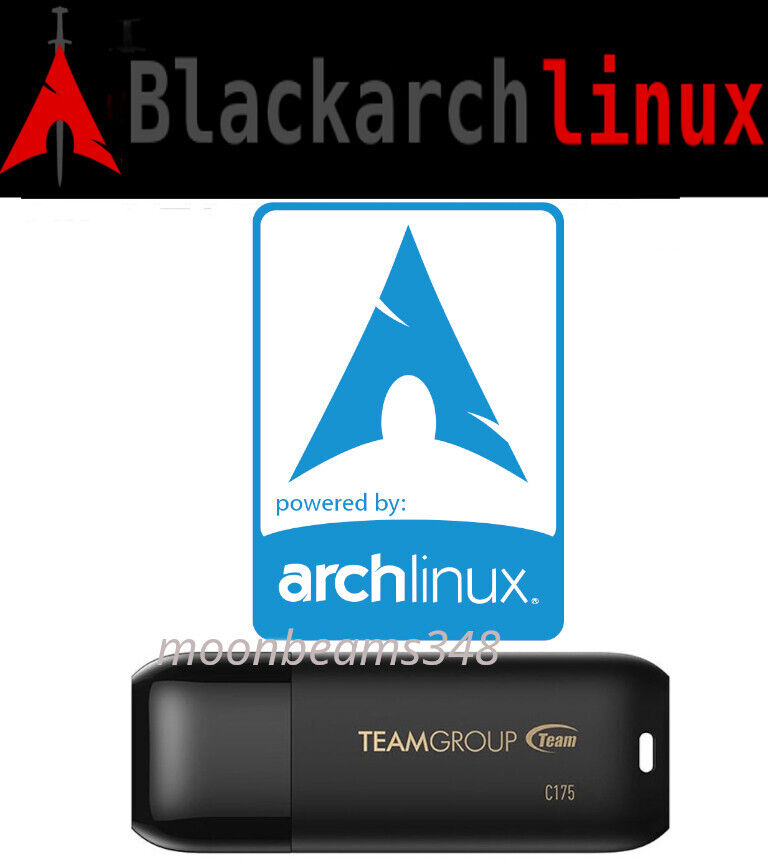 BlackArch Linux 2023.04.01 Bootable Live 32 Gb USB 3.2 Penetration Testing 64 Bt