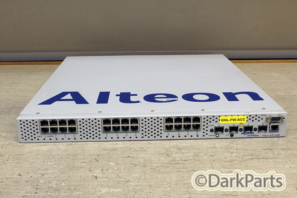 Nortel Alteon ASF-6400 Switched Firewall ASF6400