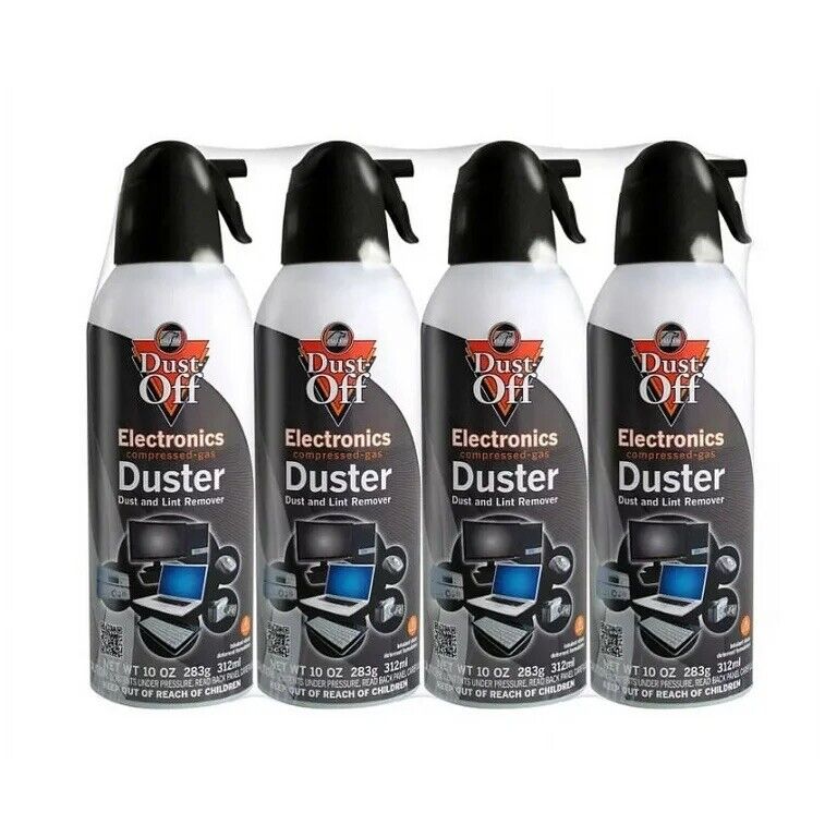 🔥Falcon Dust-Off Electronics Compressed Gas Duster, 10oz - 4 Pack 