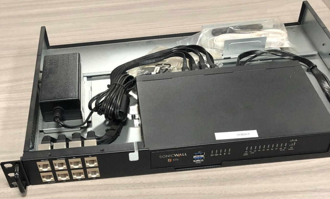 SonicWall TZ570 HA Firewall w/ rackmount | Transfer Ready