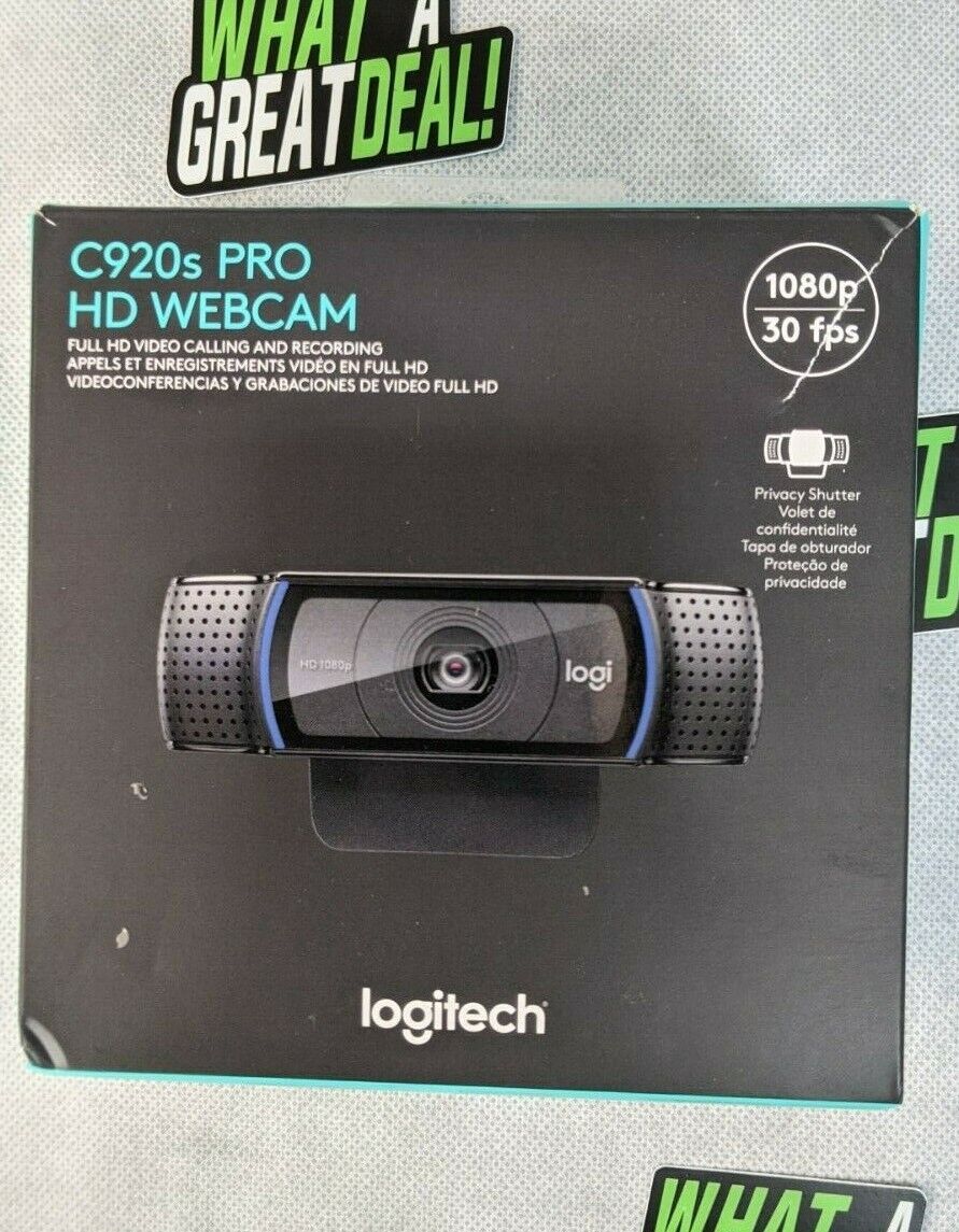Logitech C920S PRO HD WEBCAM 1080p/30fps  *New Out of Box*