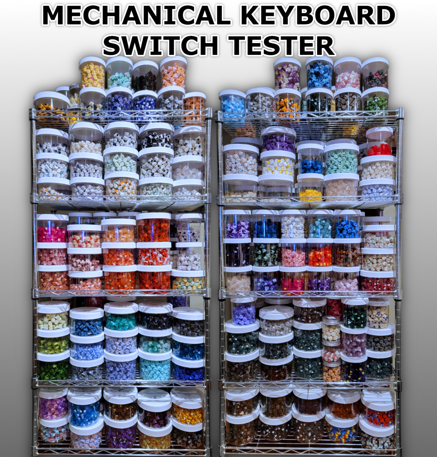 Mechanical Keyboard Switch Tester - 20 RANDOM ENTHUSIAST SWITCH SAMPLE PACK