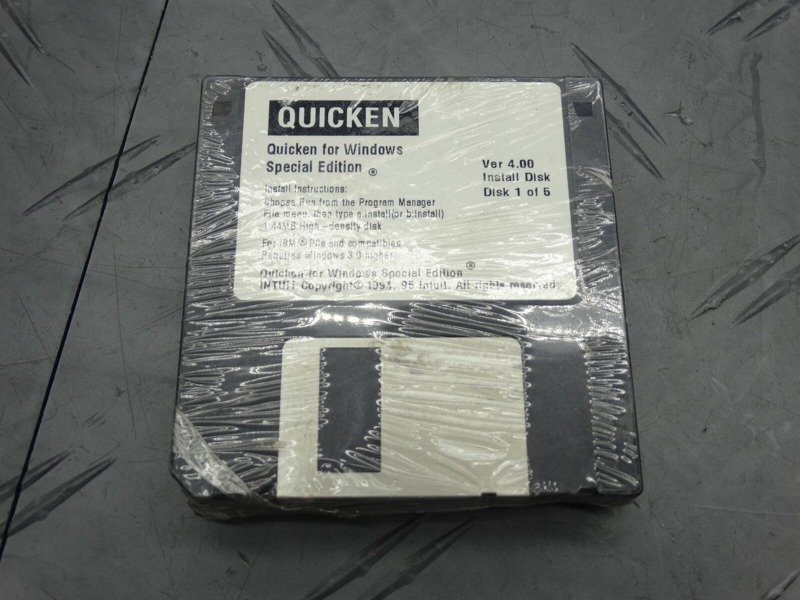 Quicken for Windows Special Edition Software Ver 4.00 Complete