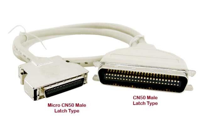 Micro CN50 to CN50 Male/Male SCSI Cable, 3FT