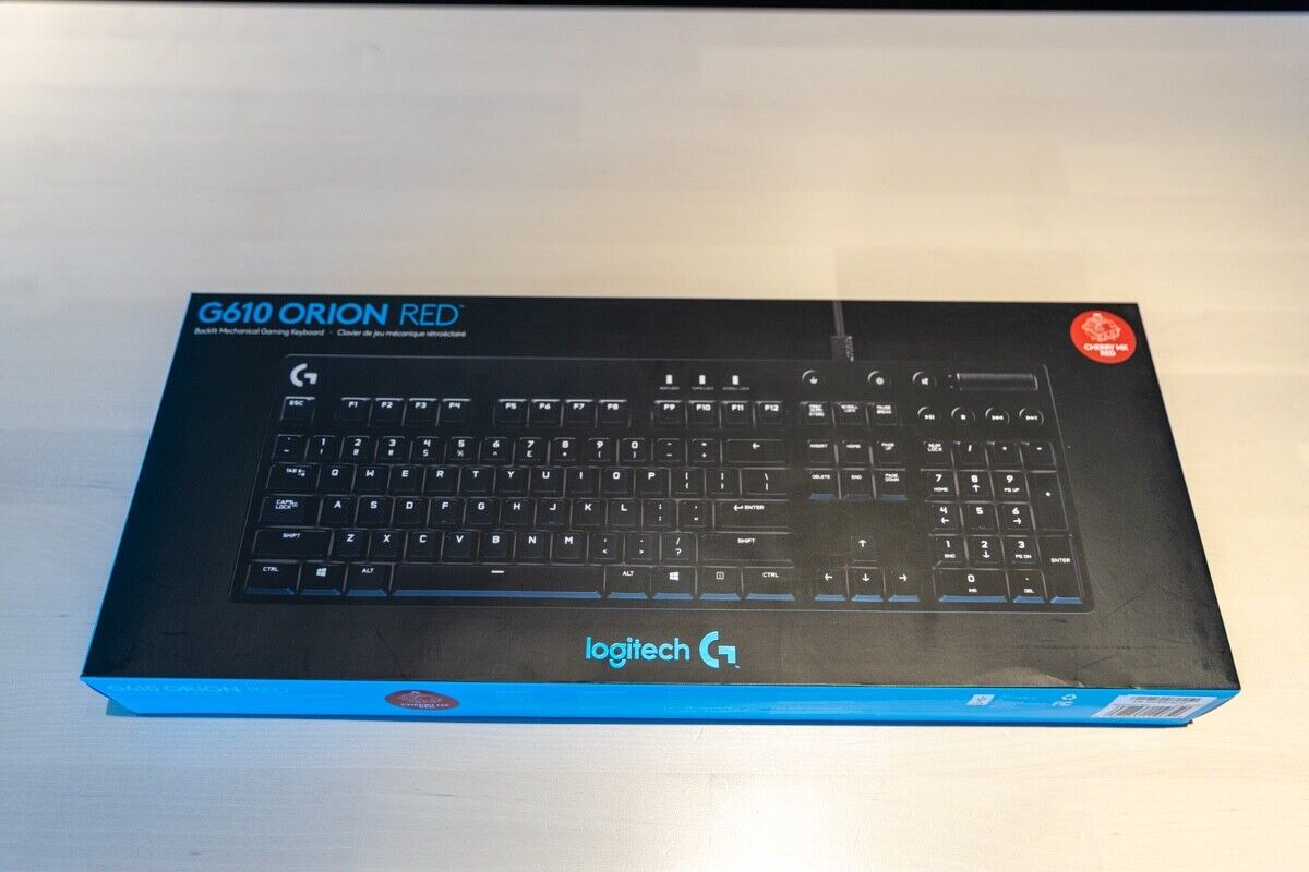Logitech G610 Orion Red Mechanical Gaming Keyboard Cherry MX Red Switches