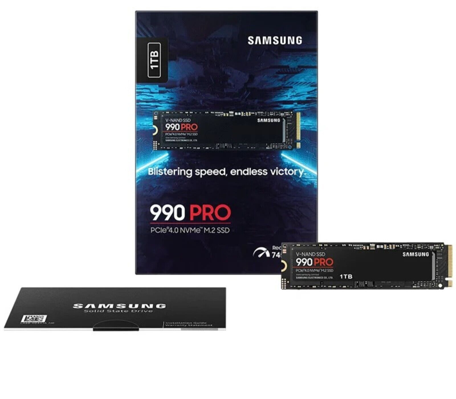 Samsung 990 PRO 1TB PCIe 4.0 M.2 NVMe Internal SSD - Black
