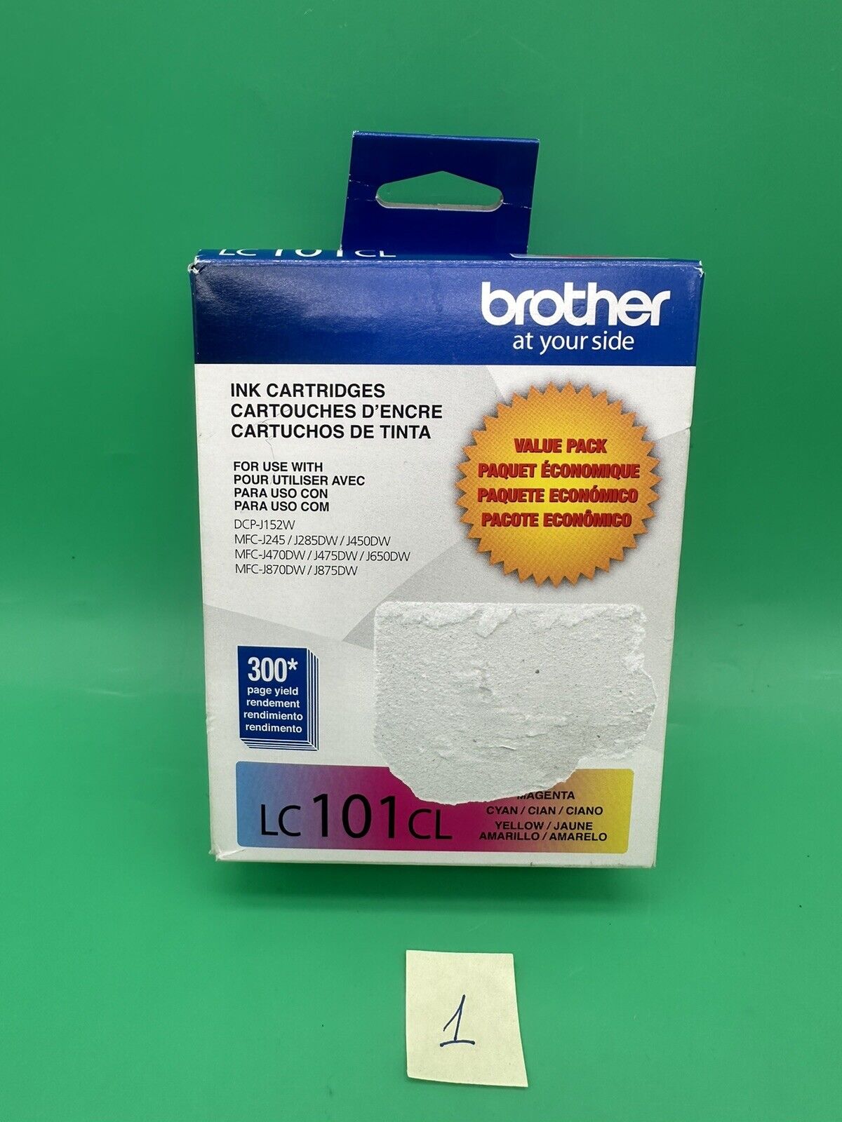 New/Open Box Brother LC 101 CL  Ink Cartridge Magenta Cyan Yellow Exp. 04/2025