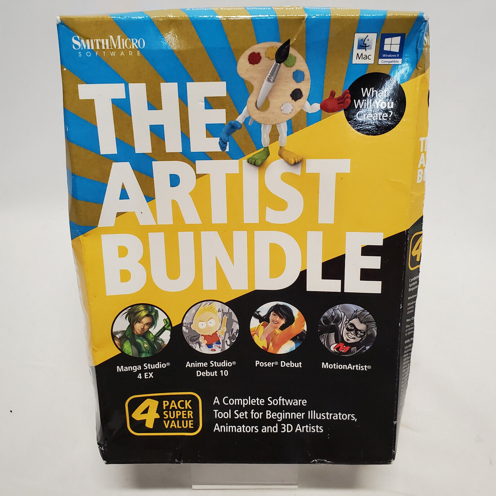 The Artist Bundle 4 Pack Super Value - Sealed - Mac and Window 8 Compatible