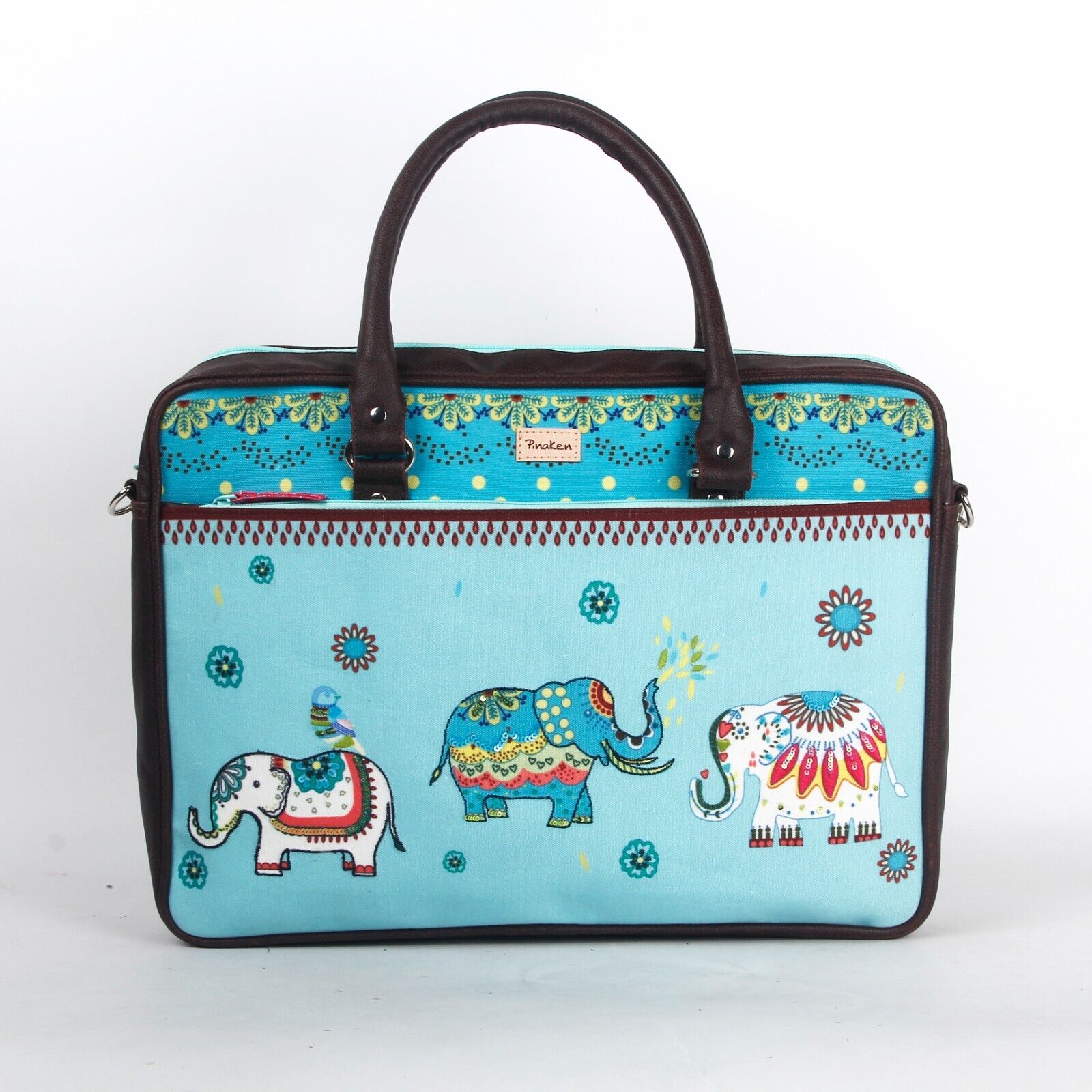 Jumbo Trunk Laptop Sleeve Bag with Elephant Printed for Women