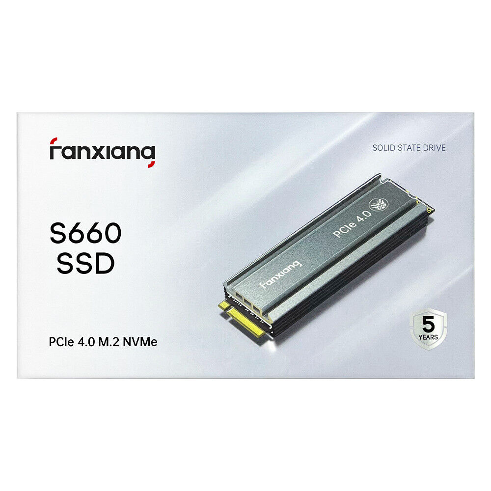 FANXIANG S660 SSD 500GB SSD M2 NVMe PCIe 4.0 x4 M.2 2280 Drive Internalfor PS5