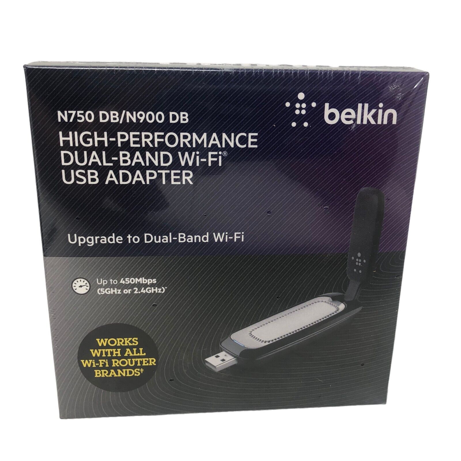 NIP Belkin N750 DB/N900 DB High-Performance Dual-Band WiFi USB Adapter Sealed