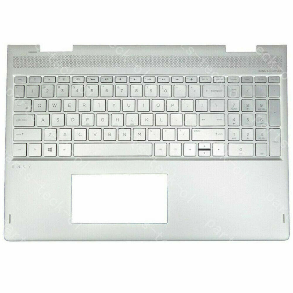 New For HP Envy X360 15-BP Backlit Palmrest Cover Keyboard Silver 934640-001 USA