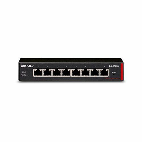 BUFFALO Layer 2 Giga smart switch 8 port BS-GS2008 NEW from Japan