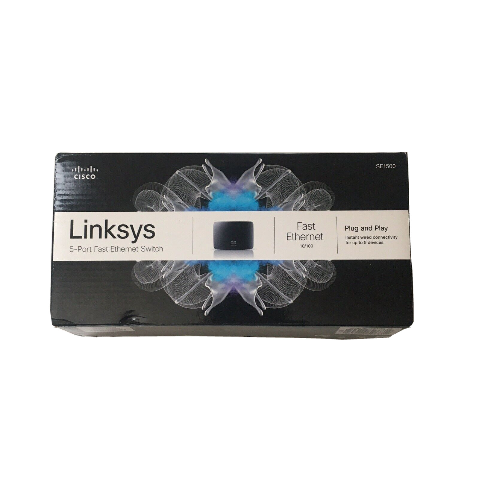 Cisco Linksys Ethernet Switch SE1500 5-Port Fast 10/100 Tested
