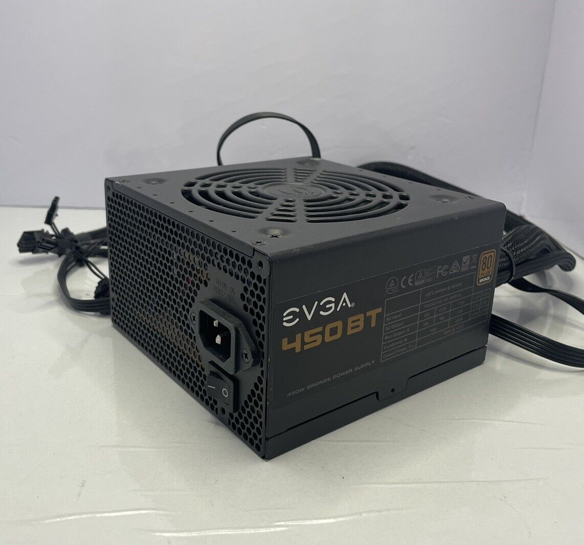 EVGA 450 BT 80+ Bronze 450W Power Supply (100-BT-0450-K1)