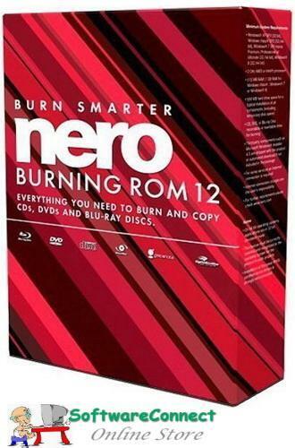 Nero Burning ROM 12 BURN CD DVD BLU-RAYs RIP MUSIC AUDIO for WINDOWS 11 10 8 7