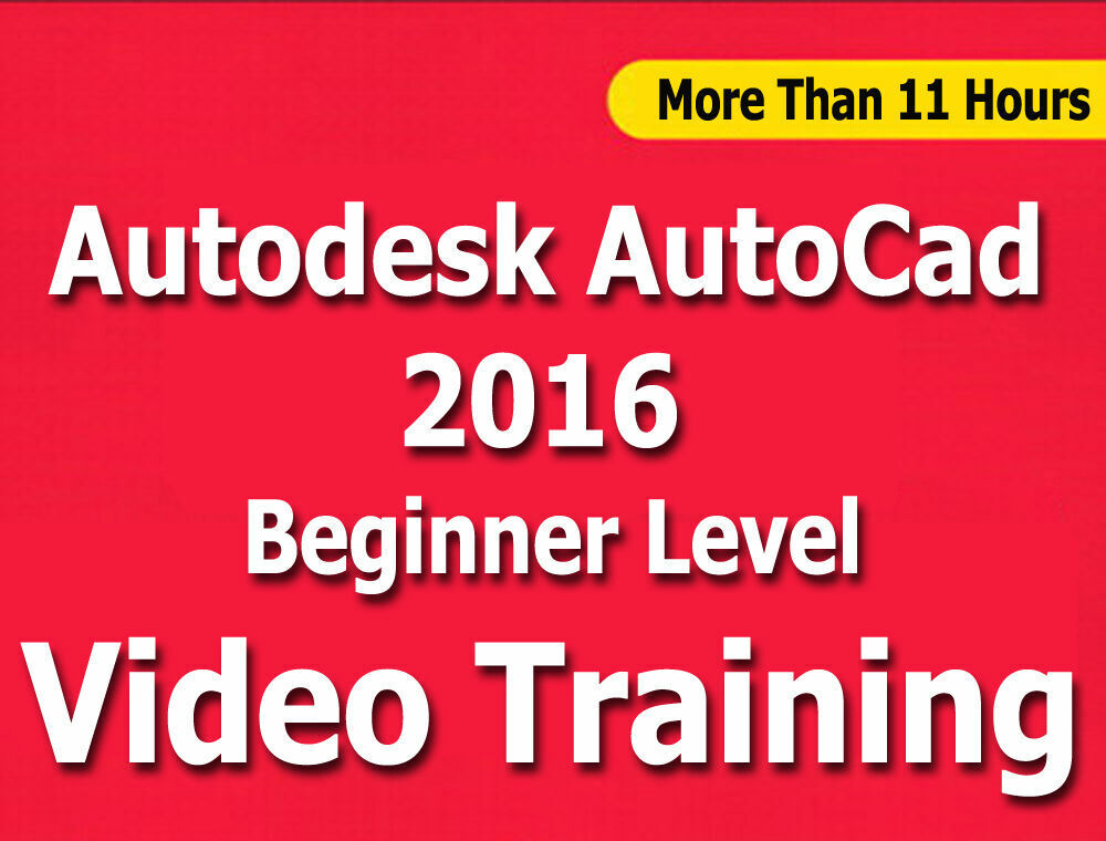 Learn Autodesk AutoCad 2016 Video Training Tutorials CBT Beginner Level 11+ Hrs