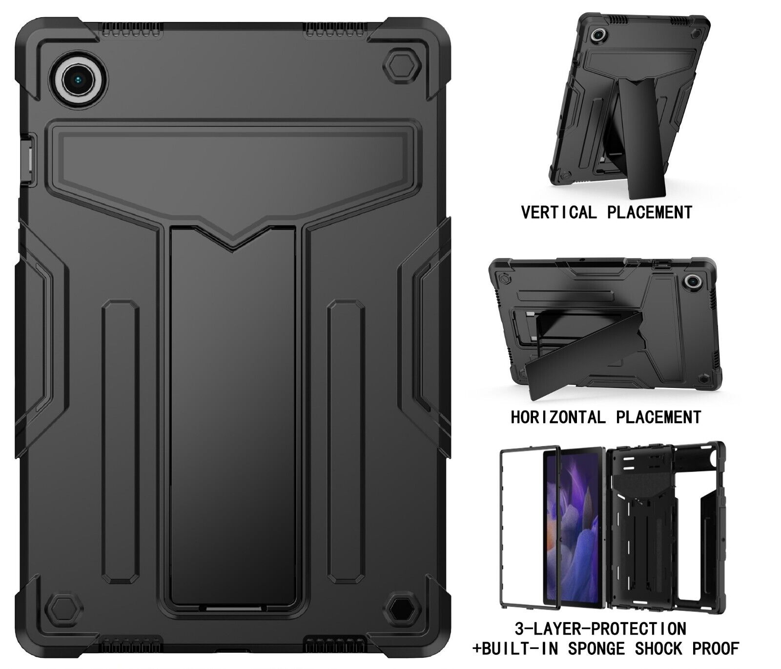 Case For Samsung Galaxy Tab A9/ A9+ 5G/ A9 Plus Kids Shockproof Cover with Stand