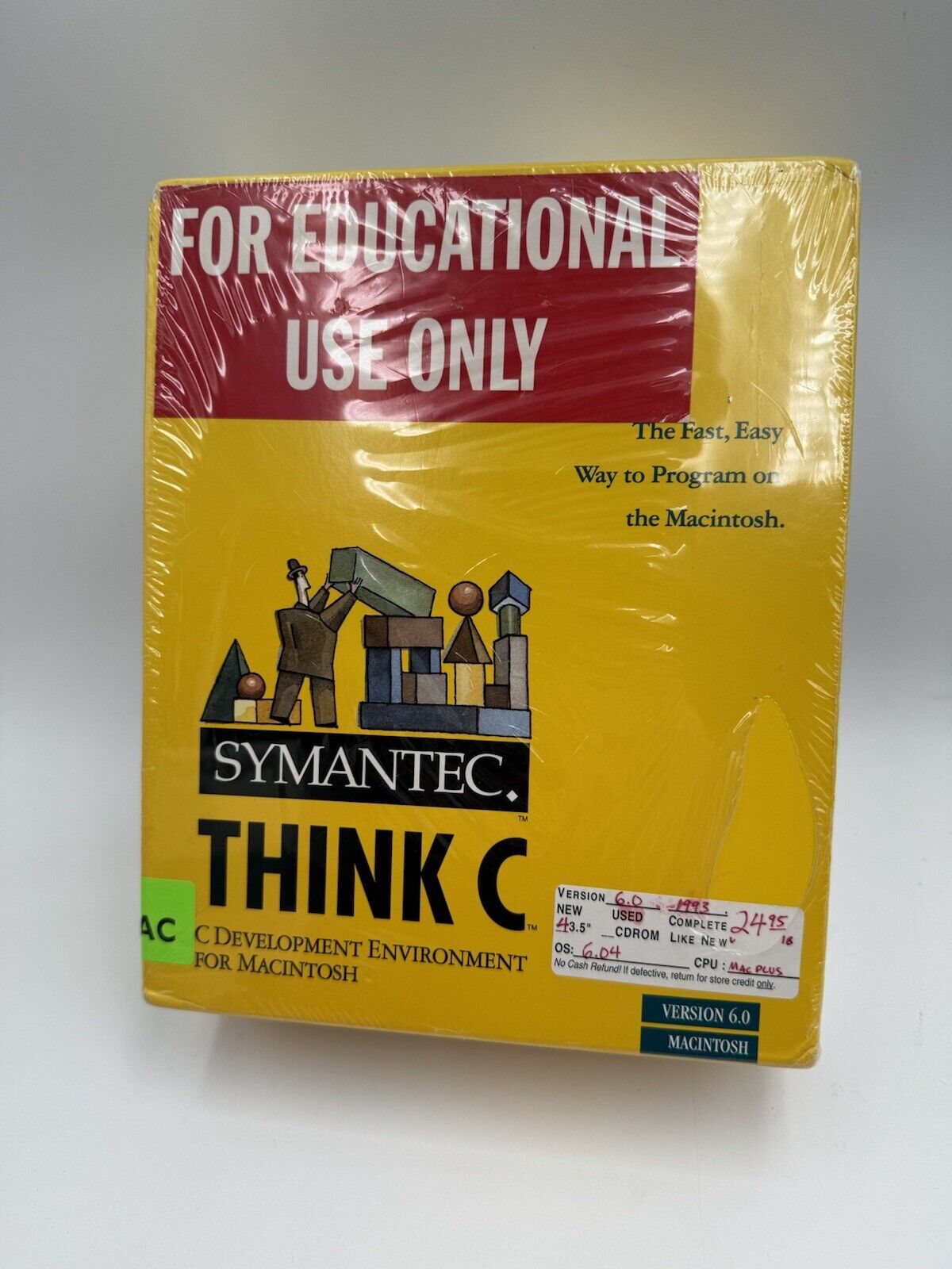 Vintage Symantec Think C Development Environment For Mac Educational Use Only