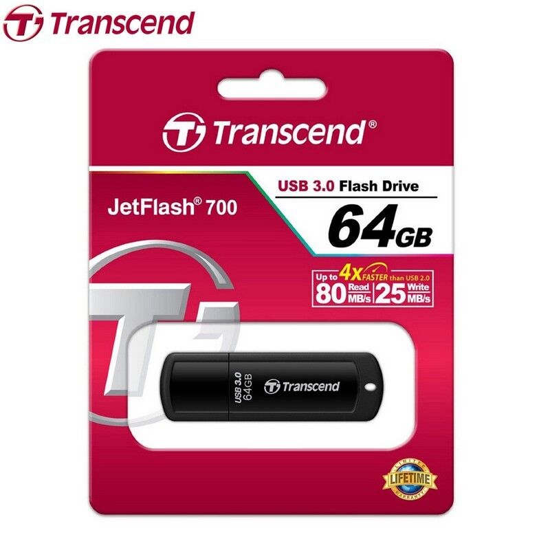 Transcend JF700 UDisk 8GB 16GB 32GB 64GB USB3.0 Flash Drive Storage Memory Stick