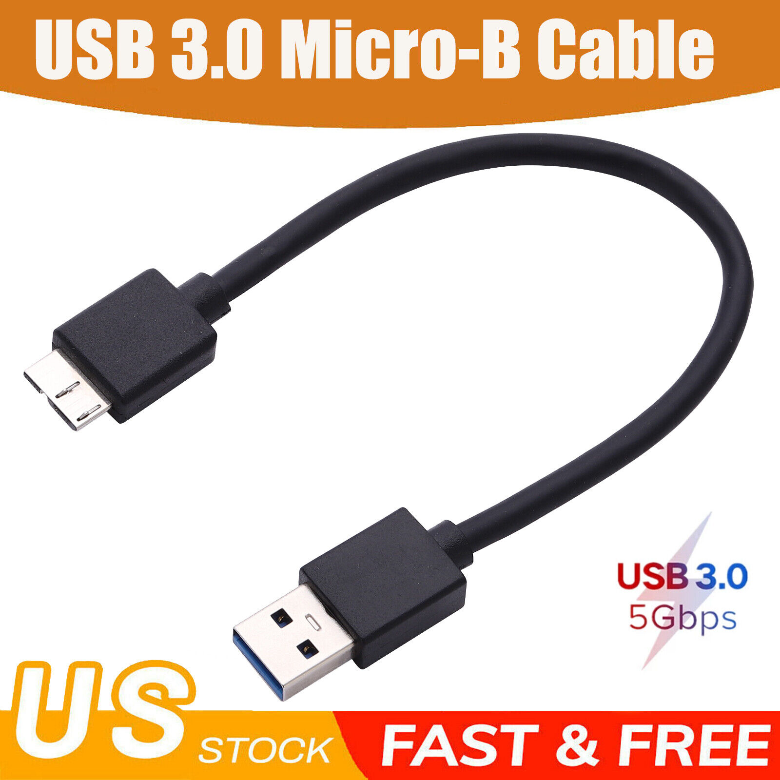 USB 3.0 Cord Cable For SEAGATE Backup Plus Slim Portable External Hard Drive HDD