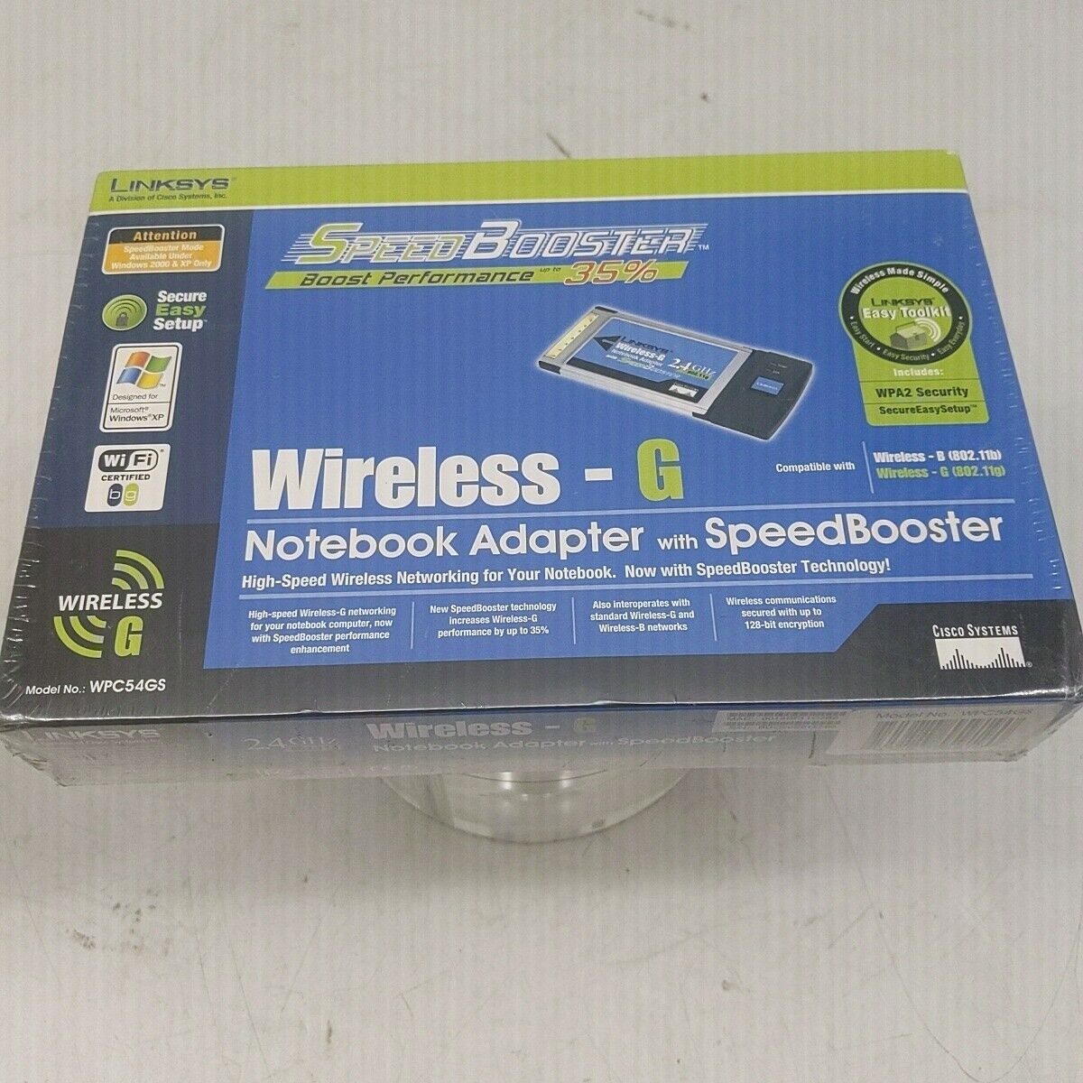LINKSYS WIRELESS-G NOTEBOOK ADAPTER WITH SPEED BOOSTER
