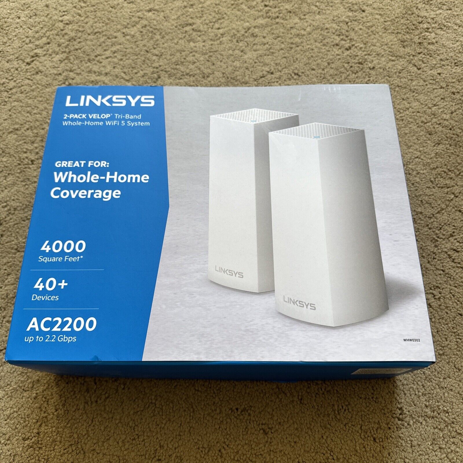 Linksys Velop WHW03 V2 Whole Home Wi-Fi System (Nearly $200 on Amazon)