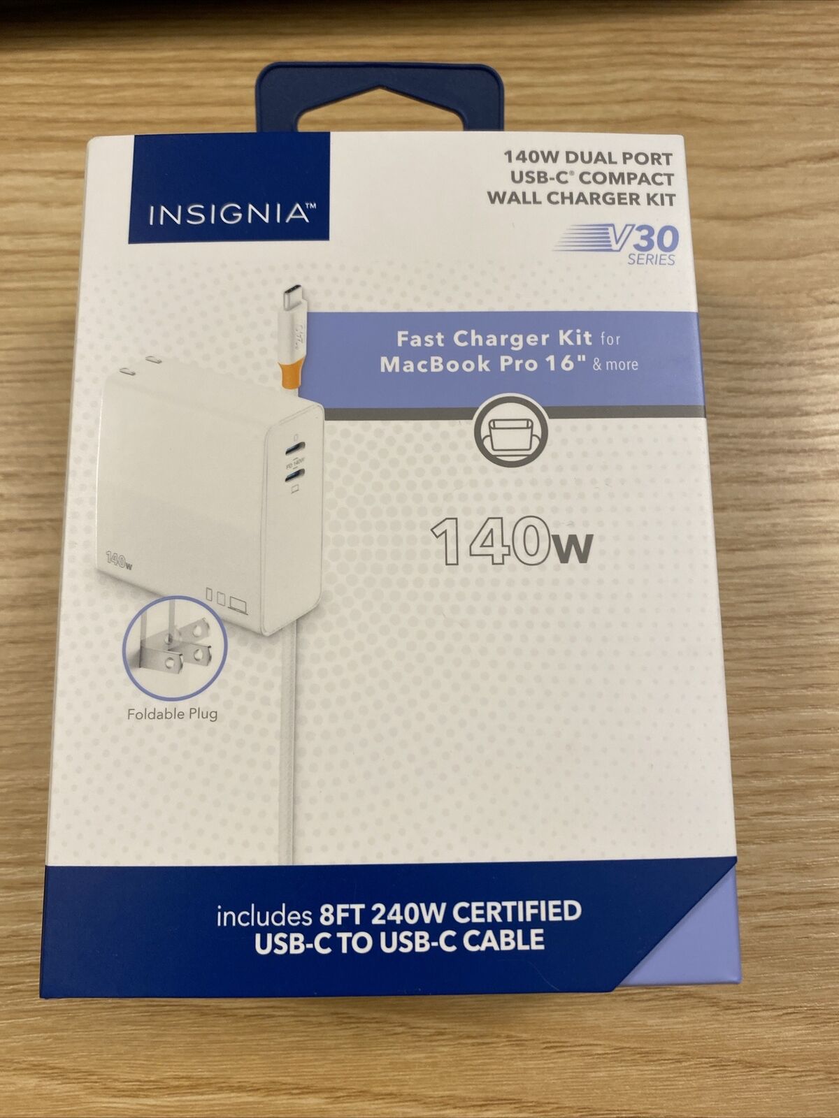 Insignia- 140W fast charging kit for Macbook pro 16 8ft 240w certified BRAND NEW