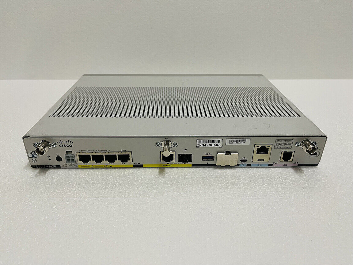 Cisco C1117-4PLTE C1117 Integrated Service Router W/ Power Adapter