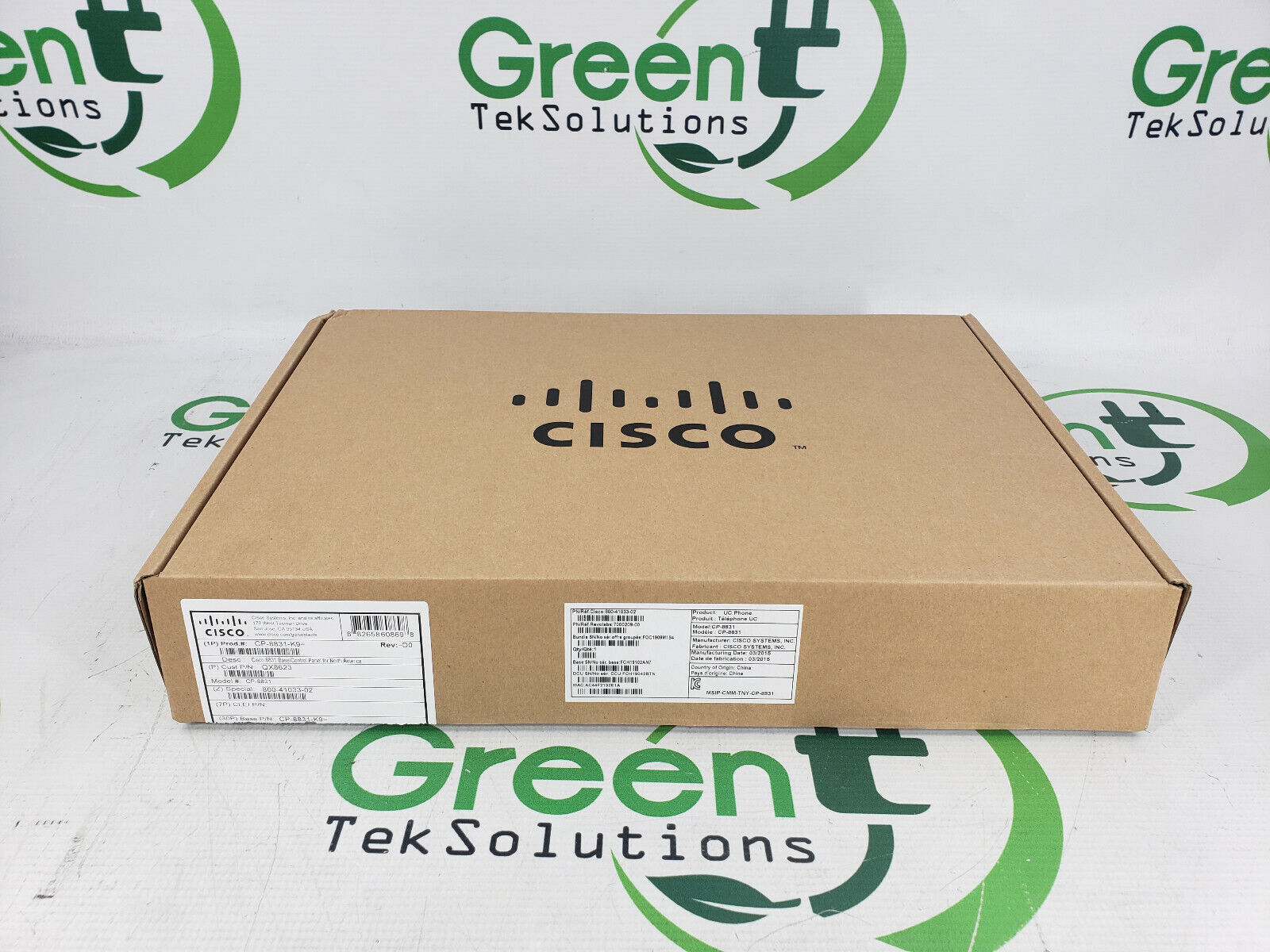 New Sealed Cisco CP-8831-K9 Unified IP Conference Phone Base and Control Unit