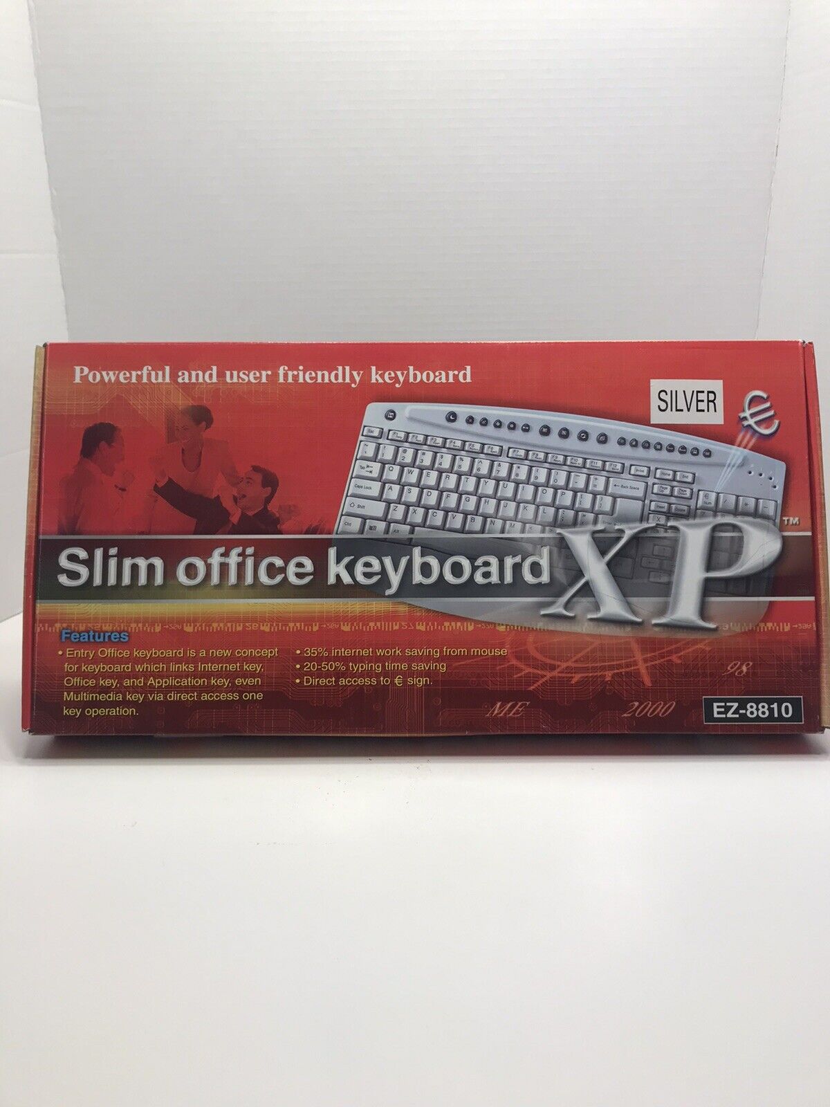 Slim Office Computer Keyboard XP EZ-8810 New In Box