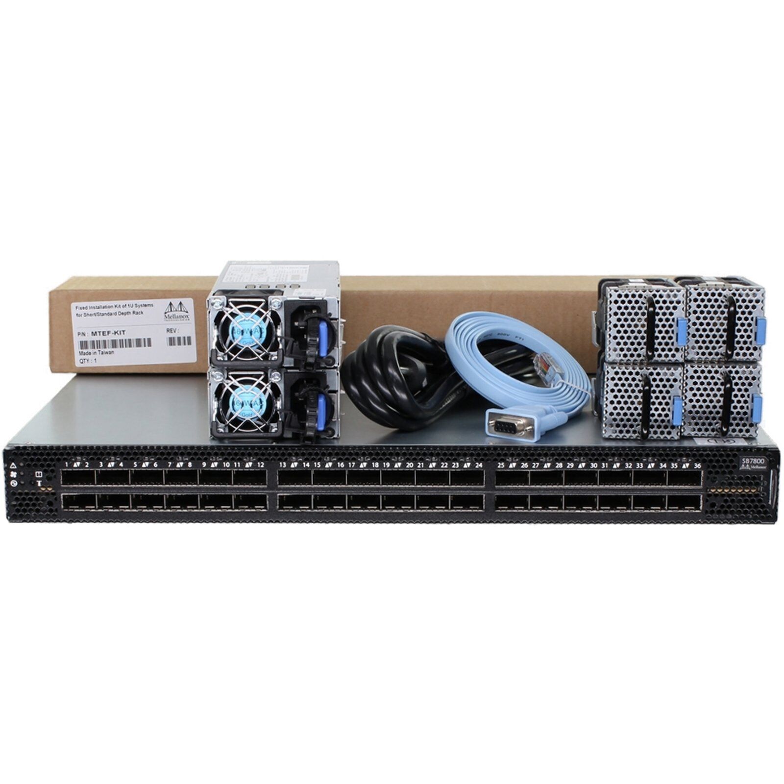 Mellanox MSB7800-ES2F 36P 100GbE QSFP28 P2C InfiniBand Switch SB7800