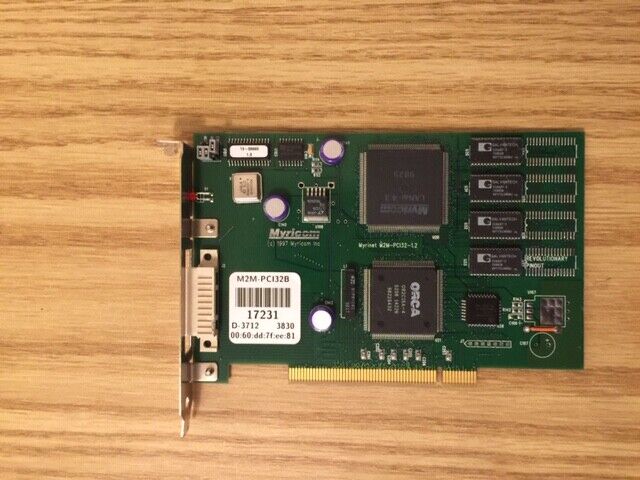 Myricom M2M-PCI32B PCI Myrinet interface card M2M-PCI32-1.2 - Tested