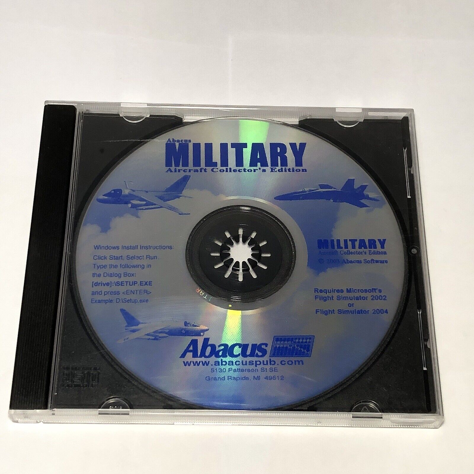 Military Aircraft Collector's Edition (PC, 2003) CD-ROM Game  Cd Only