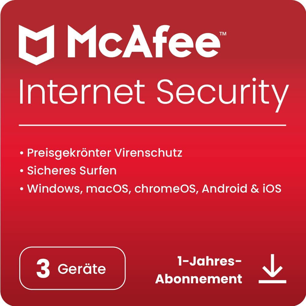 McAfee AntiVirus / Internet Security 2024 | 3 devices 1 year 😀️☀